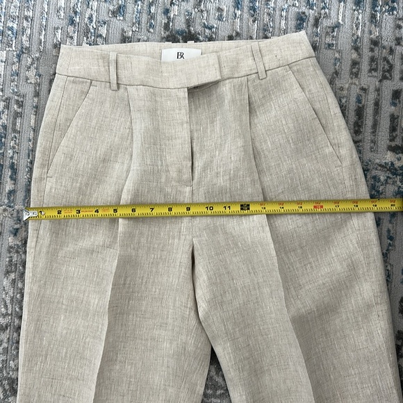 Banana Republic Palma straight-leg linen pants | Natural/Beige | Size 2 - Picture 6 of 13